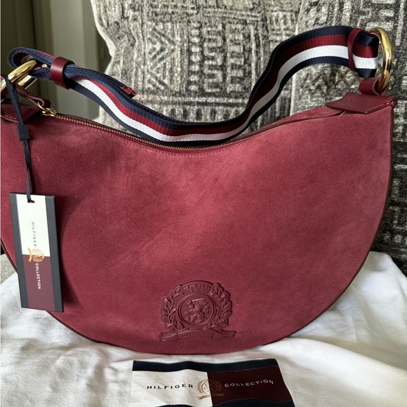 Tommy Hilfiger collection 100% suede bag - Picture 6 of 16